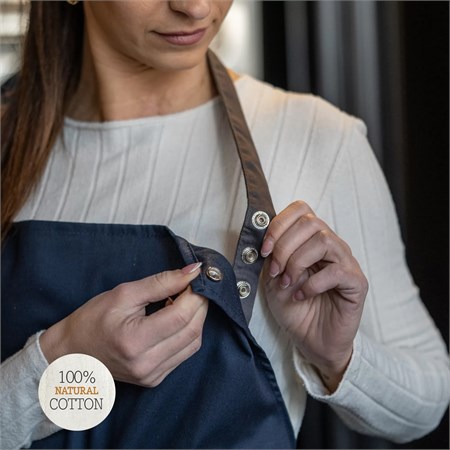 Grembiule Natural Style Blu Navy in Casa