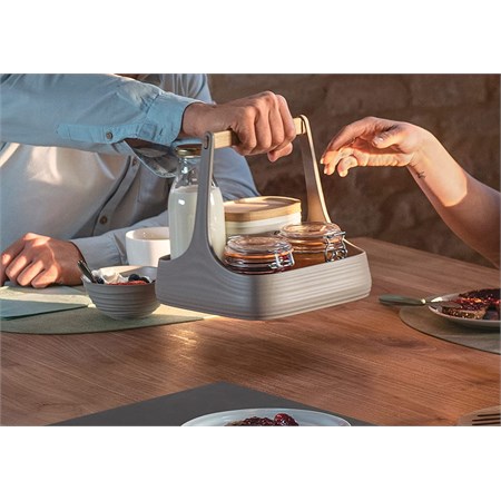 Tovaglietta Double Face Nature Grigio Tortora in Tavola