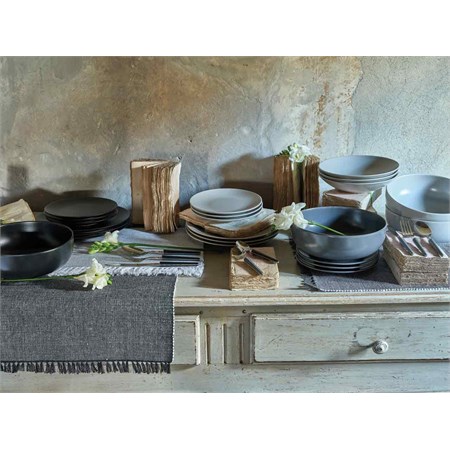 Insalatiera Stoneware Grigio Antracite Cm 23 in Tavola