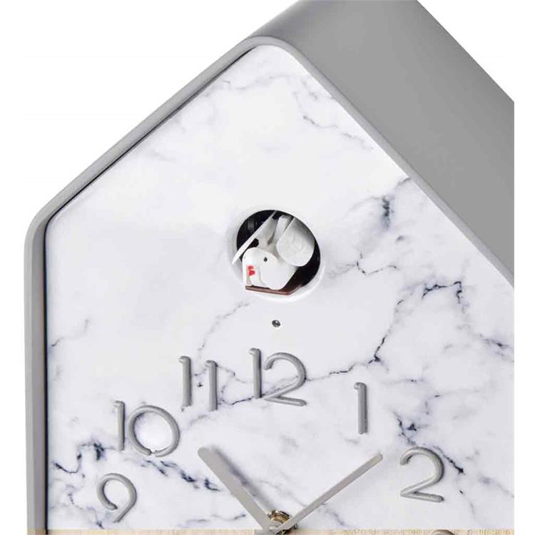 QQ UP Orologio Con Pendolo Marmo Grigio Karmaregalo