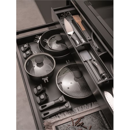 Casseruola Con Coperchio Cm 24 Space Saving in Cucina