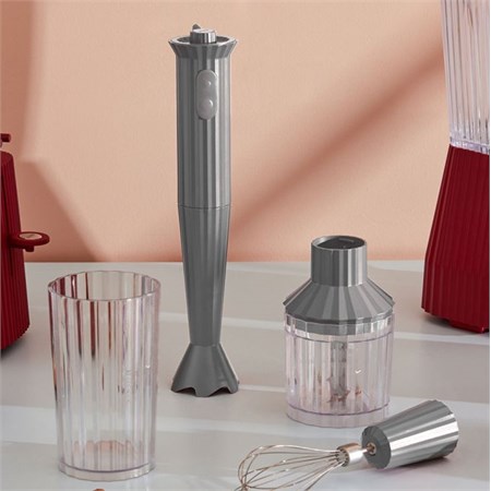 Set Frullatore Ad Immersione Plissè Grigio in Cucina