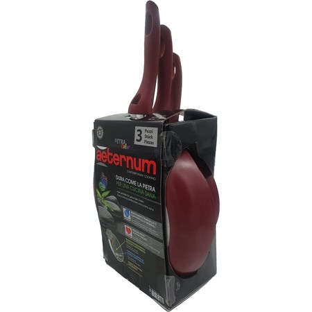 Tris Padelle Petra Color Bordeaux in Cucina