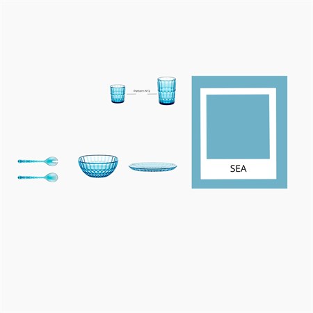 Vassoio Ovale Piccolo Vanity Azzurro Mare in Tavola