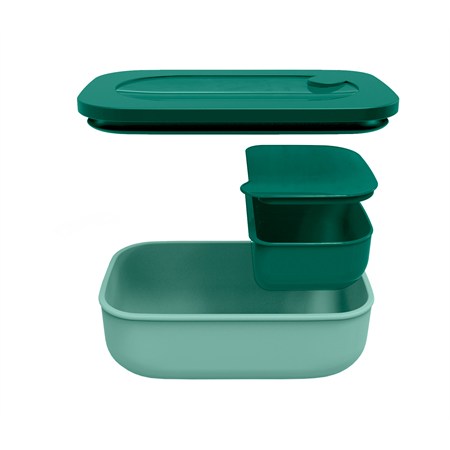 Lunch Box Rettangolare Con Contenitore Verde Inglese in Casa