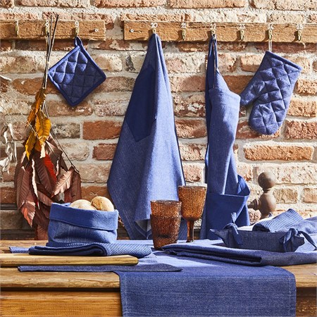 Tovaglia Denim Tognana 150x350 cm in cotone in Tavola