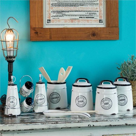Tognana Barattolo Sale Urban Chic in Stoneware diametro 12 cm x altezza 12,5 cm in Cucina