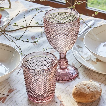 Set 3 Bicchieri 300 cc Diamante Ciclamino in Tavola