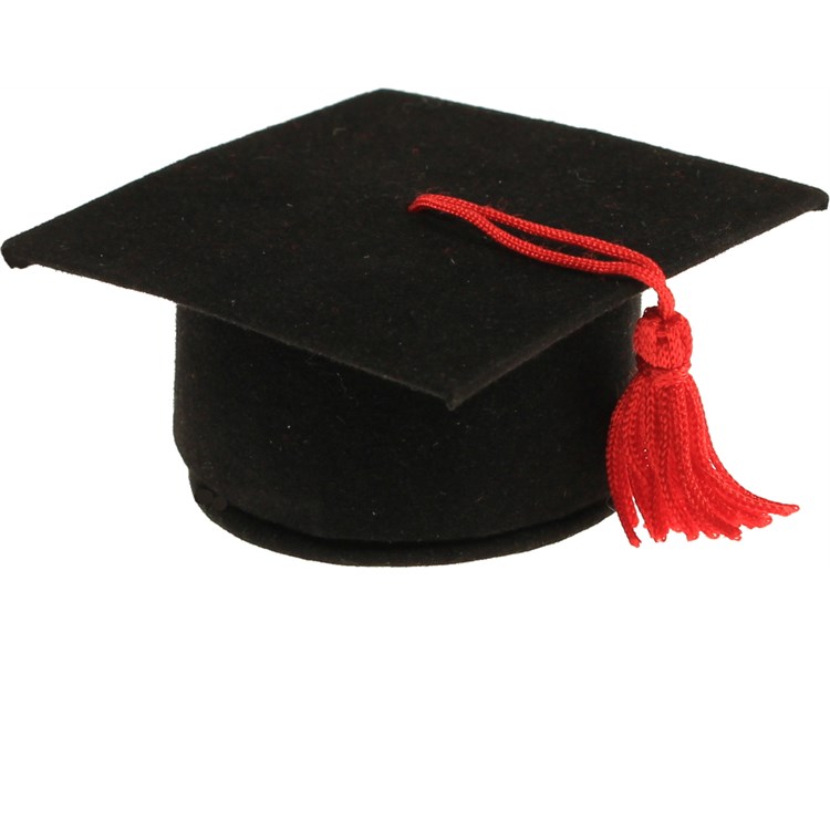 Cappello Laurea Portaconfetti Nero