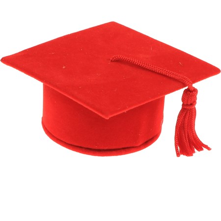 cappello laurea portaconfetti rosso bomboniera personalizzabile