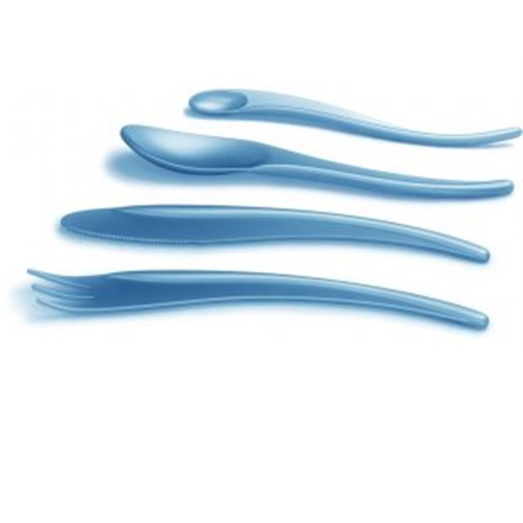 Zlin Set 4 Posatine Azzurre