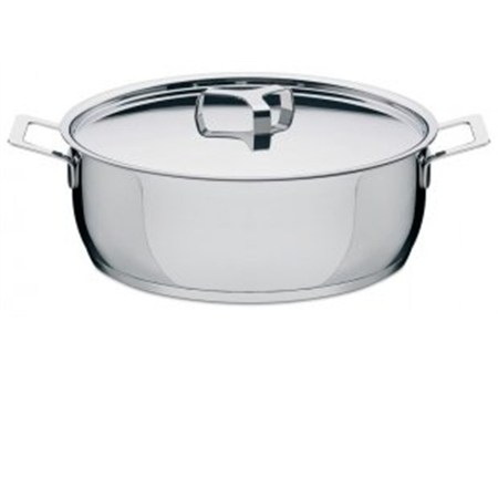 potsepans casseruola bassa con coperchio cm 24 alessi