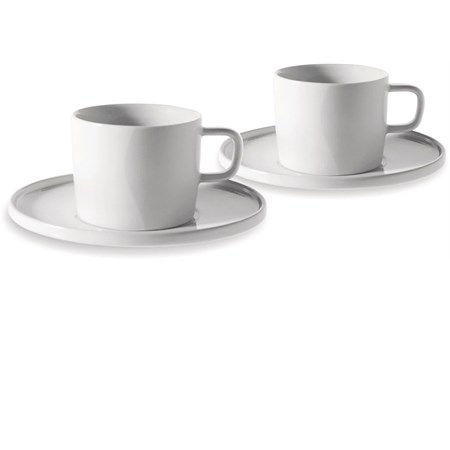 set di 2 tazzine da caffe con piattino