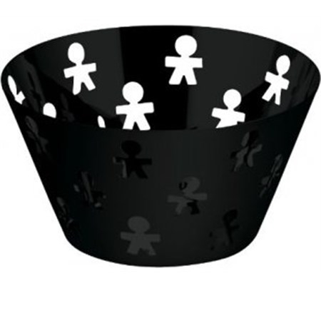 girotondo fruttiera nera alessi