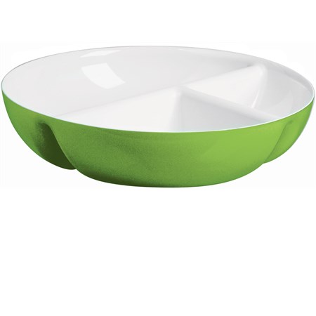 antipastiera bicolore verde vintage guzzini