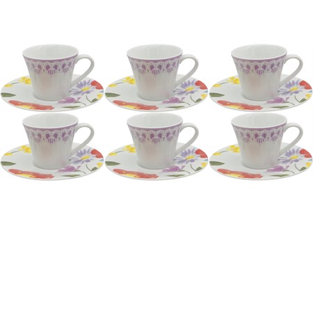 set 6 tazzine da caffe watercolor