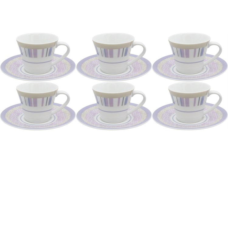 Set 6 tazzine Lilla
