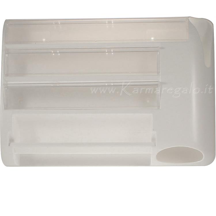 Portarotolo Biesse Trendy Con Rotolo - Viola, 17x17x31 Cm, Pratico E Funzionale - Foto 1