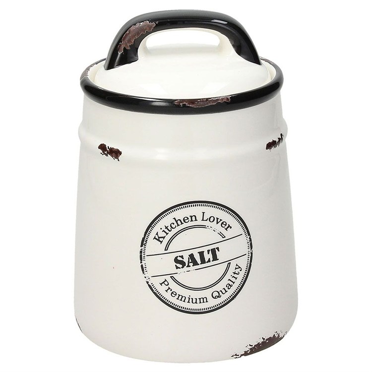 Tognana Barattolo Sale Urban Chic in Stoneware diametro 12 cm x altezza 12,5 cm
