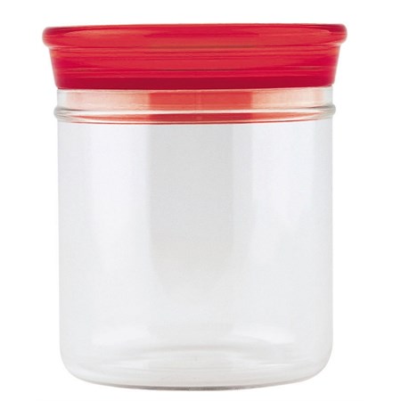 barattolo ermetico 500 cc rosso trasparente