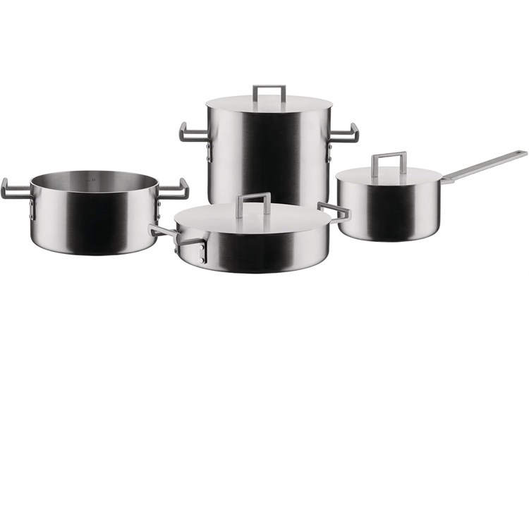 Batteria Pentole Acciaio Inox Induzione Trilamina Convivio