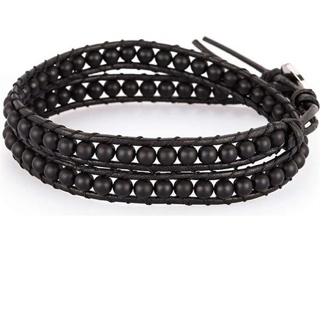 bracciale hanoi con pietre nere