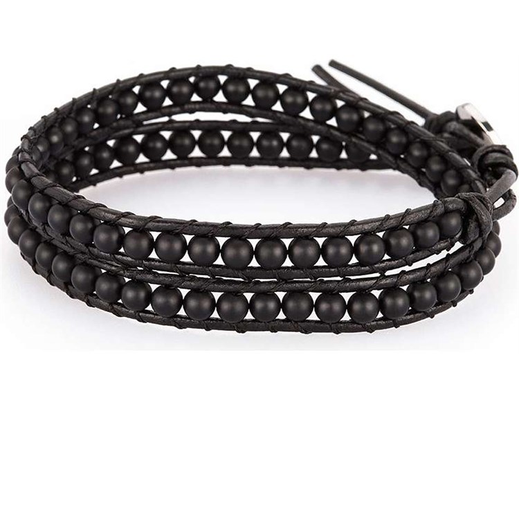 Bracciale Hanoi Con Pietre Nere