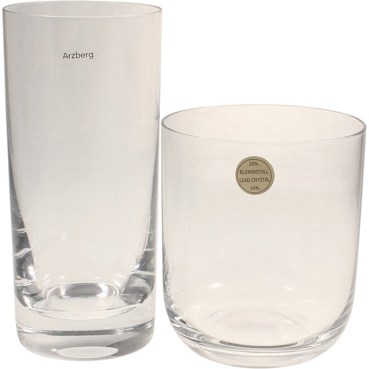 Set 8 Bicchieri In Cristallo