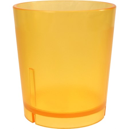 bicchiere basso arancio senza righe happy hour guzzini