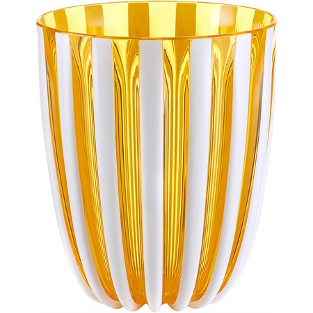 bicchiere basso pin up giallo ambra