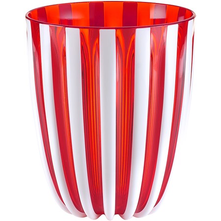 bicchiere basso pin up rosso corallo