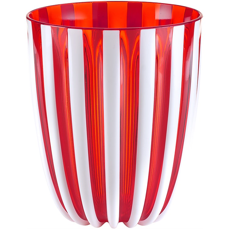 Bicchiere Basso Pin-Up Rosso Corallo