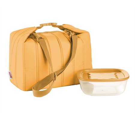 borsa termica grande handy bio giallo mango con contenitore