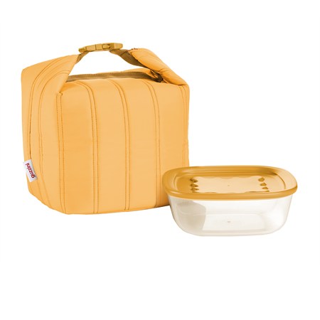 borsa termica handy bio giallo mango con contenitore