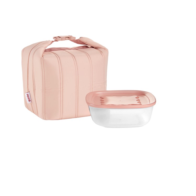 Borsa termica Handy Bio Rosa Fiori Di Pesco Con Contenitore