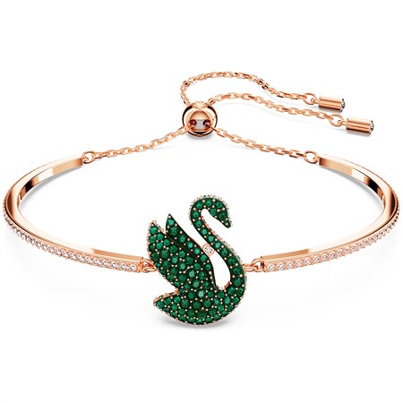 bracciale rigido swan verde