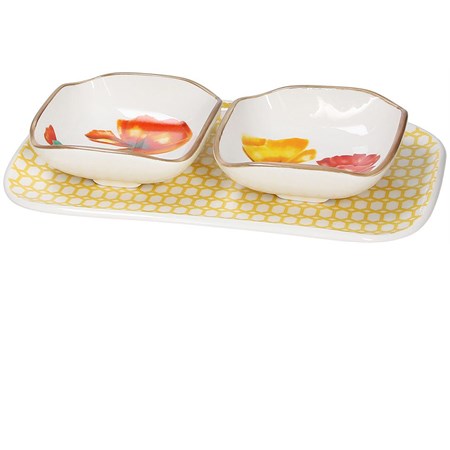 set pinzimonio bistro poppies