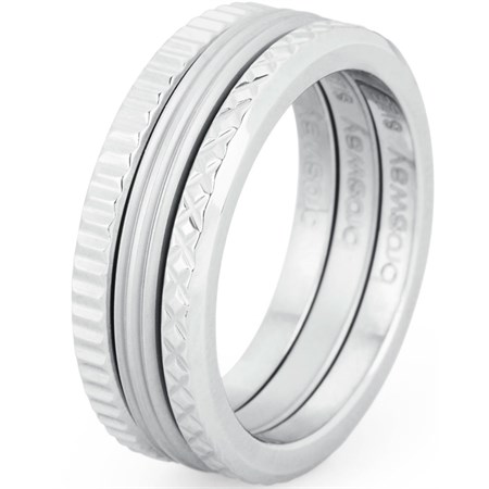 set 3 anelli uomo wrench rombo