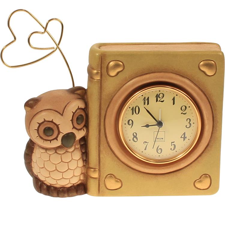 Orologio Libro Con Gufo Portafoto E Sveglia