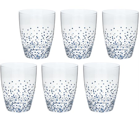 set 6 bicchieri agatha blu