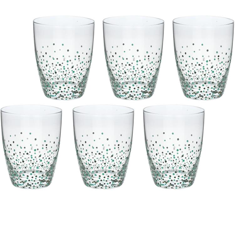 Set 6 bicchieri Agatha Verde