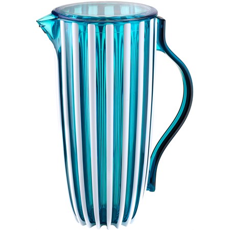 caraffa con coperchio pin up verde acqua