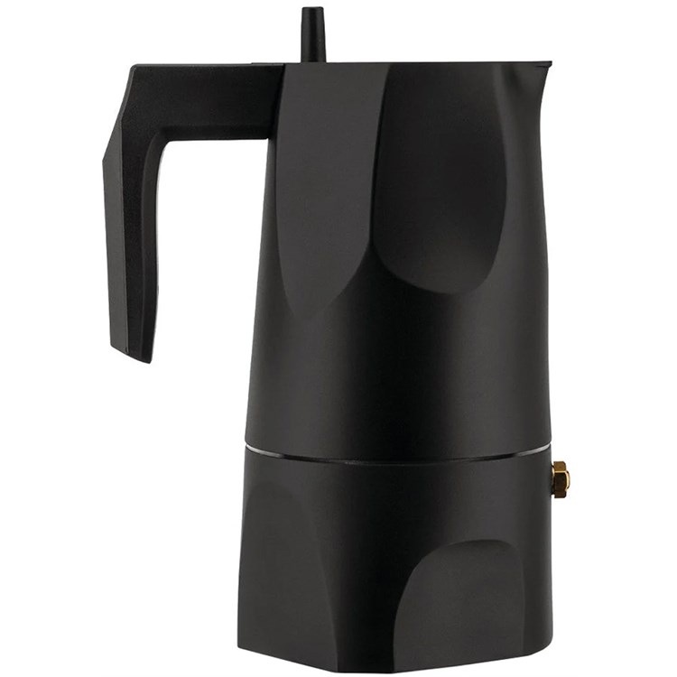 Caffettiera Espresso Ossidiana 3 Tazze Nero