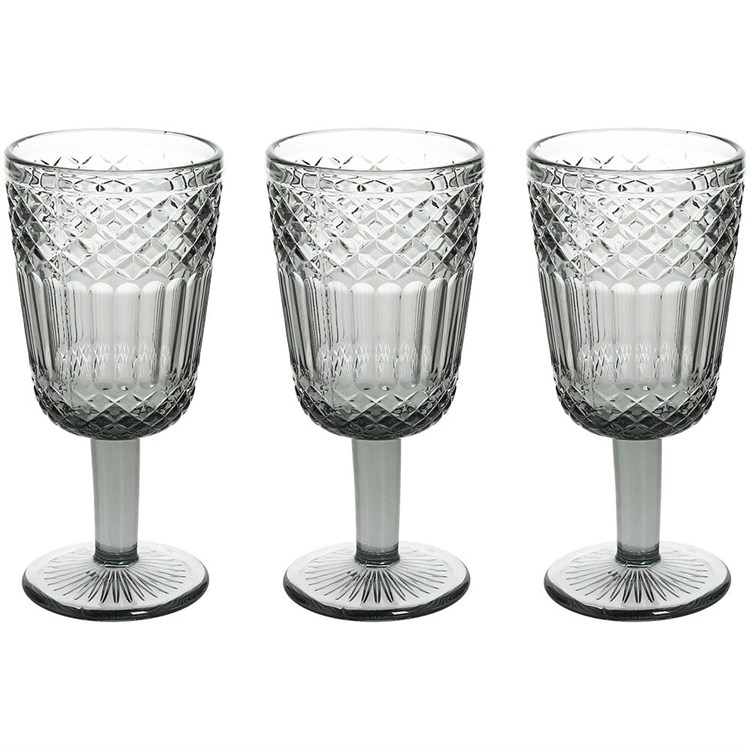 Tognana Set 6 Calici Claire Grigio 270 cc in Vetro