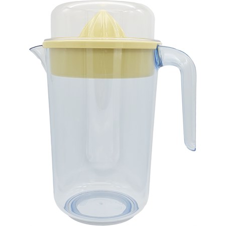 caraffa olimpia grande con spremiagrumi gialla