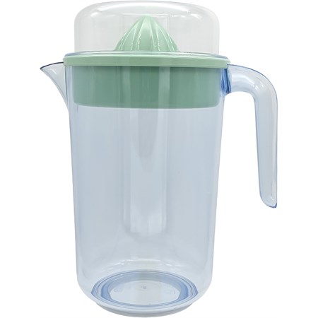 caraffa olimpia grande con spremiagrumi verde