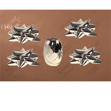 set confezionamento regalo argento