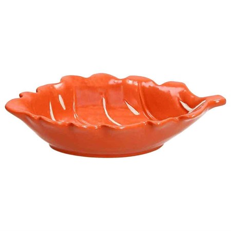 ciotola foglia arancio cm 15 x 10 x 35 h