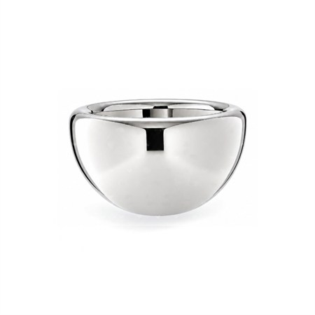 ciotola fruttiera lavarone acciaio inox lucido doppia parete 26 cm andrea fontebasso