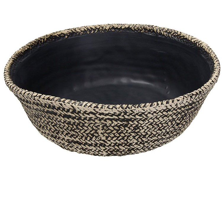 Centrotavola Intrecciato In Ceramica